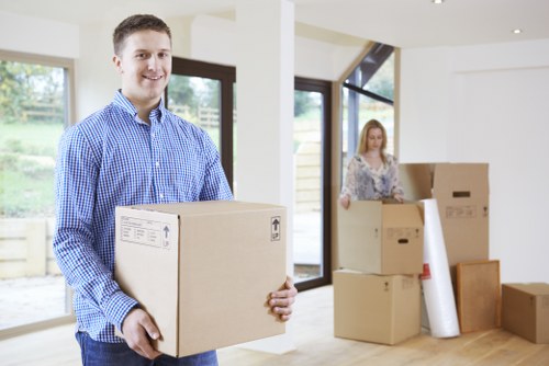 Man and van service loading items for transport