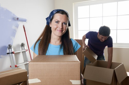 Local movers handling office furniture and equipment