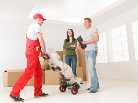 Booking and payment terms for a moving service