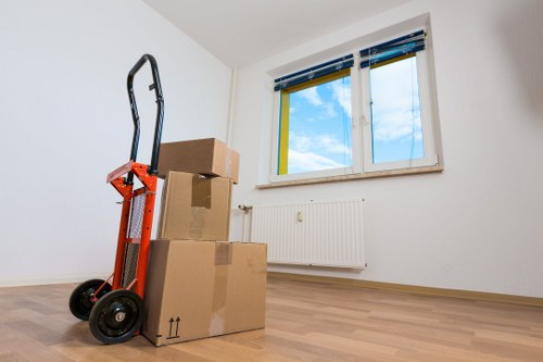 Prepared moving truck ready for a local Queens Park move